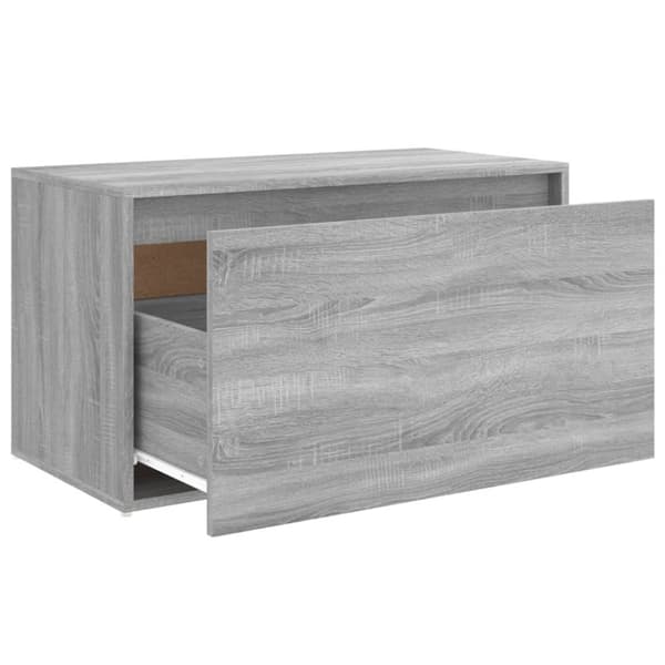 Förvaringsbänkar & hallbänkar - Living Hallbänk 80x40x45 cm grå sonoma-ek konstruerat trä