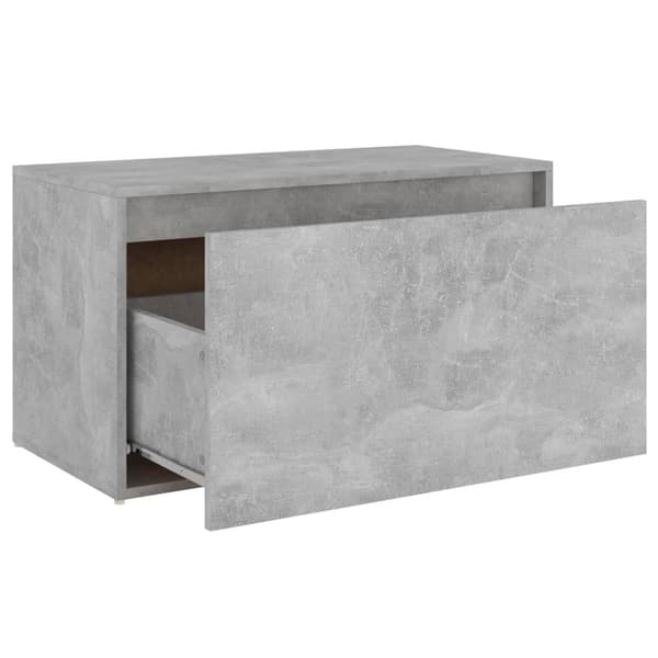 Förvaringsbänkar & hallbänkar - Living Hallbänk betonggrå 80x40x45 cm spånskiva