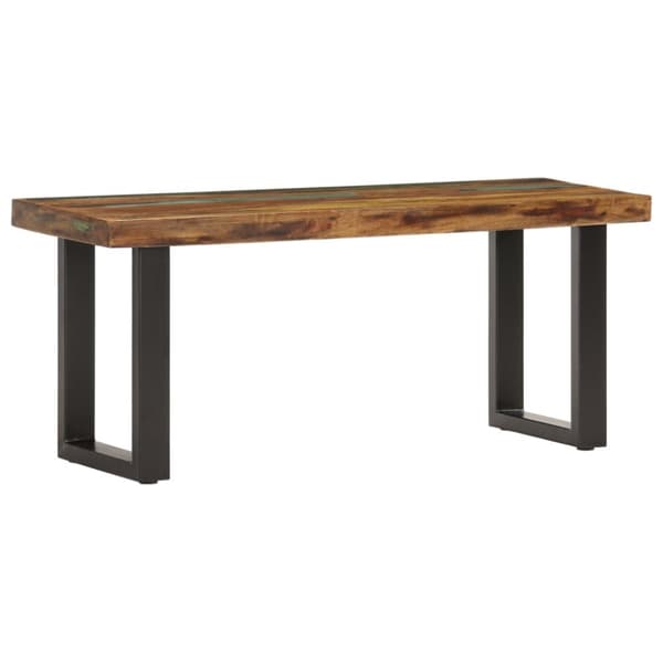 Eteis- & säilytyspenkit - Living Penkki 110 cm uusiokäytetty puu ja teräs