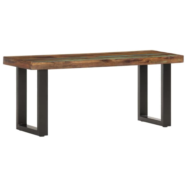 Eteis- & säilytyspenkit - Living Penkki 110 cm uusiokäytetty puu ja teräs