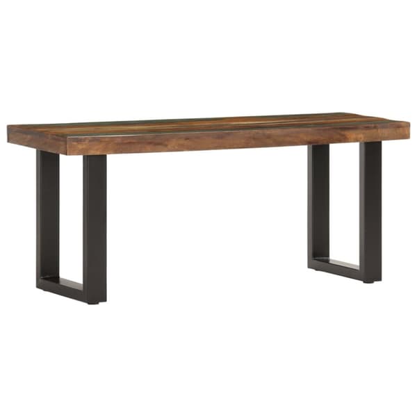 Eteis- & säilytyspenkit - Living Penkki 110 cm uusiokäytetty puu ja teräs