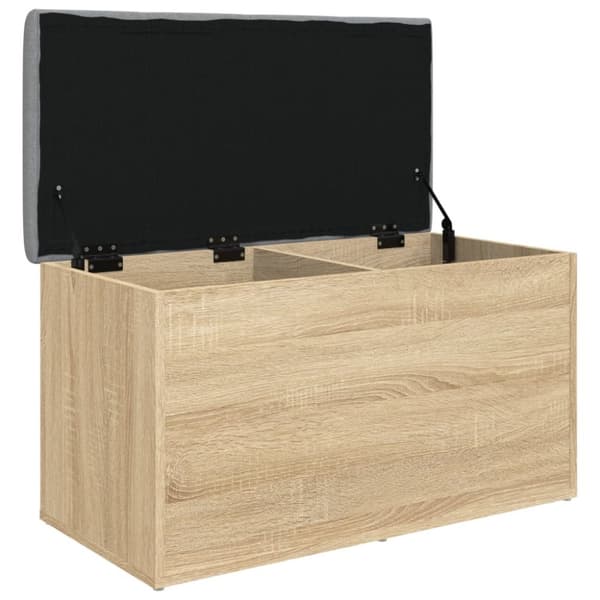 Förvaringsbänk sonoma-ek 82x42x45 cm konstruerat trä