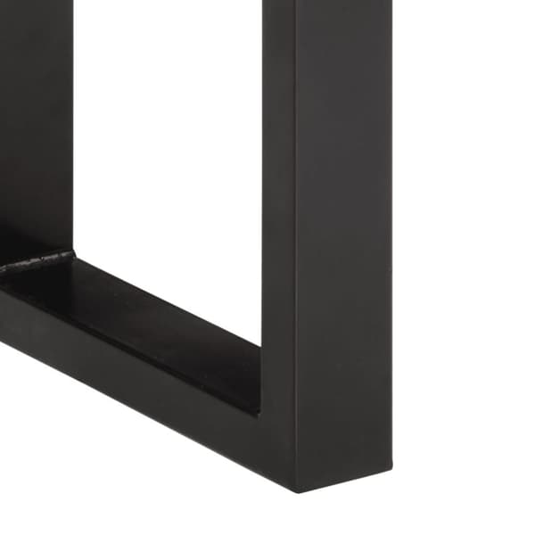 vidaXL Penkki 160 cm kierrätetty täyspuu ja teräs