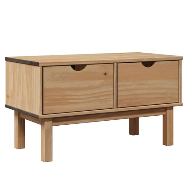 vidaXL entrébænk OTTA 80x40x45 cm massivt fyrretræ
