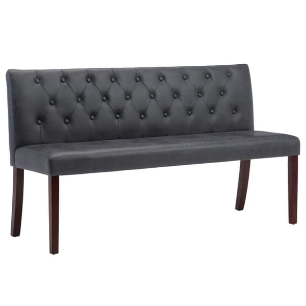 Bänk 148,5 cm konstmocka grå