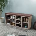 Miniatyrbild 1 av 2: Skobänk med 10 hyllfack ek-färg