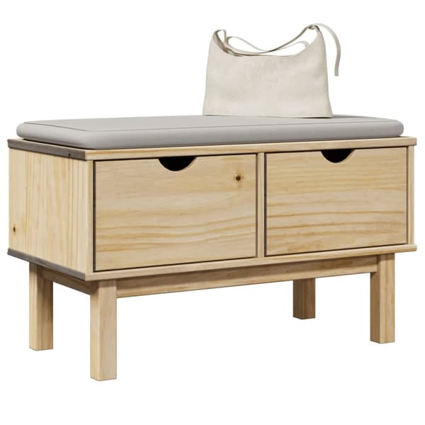 Hallbänk OTTA 80x40x45 cm massiv furu