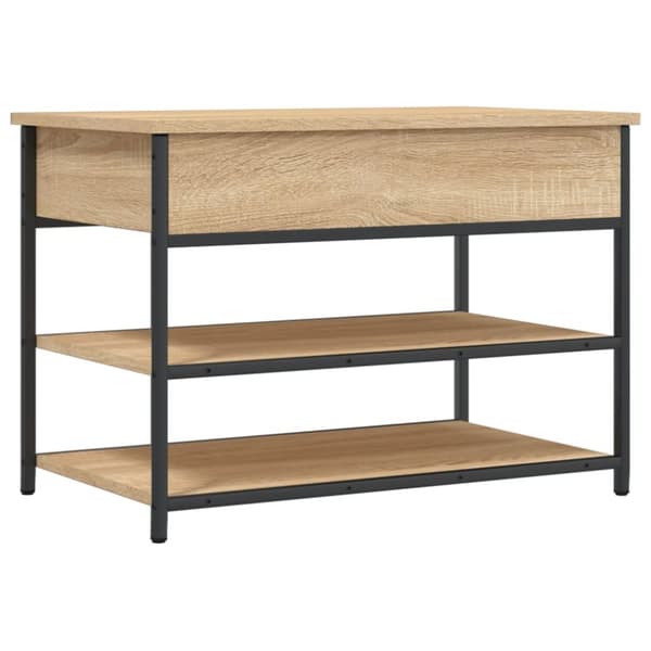 Skobänk sonoma-ek 70x42,5x50 cm konstruerat trä