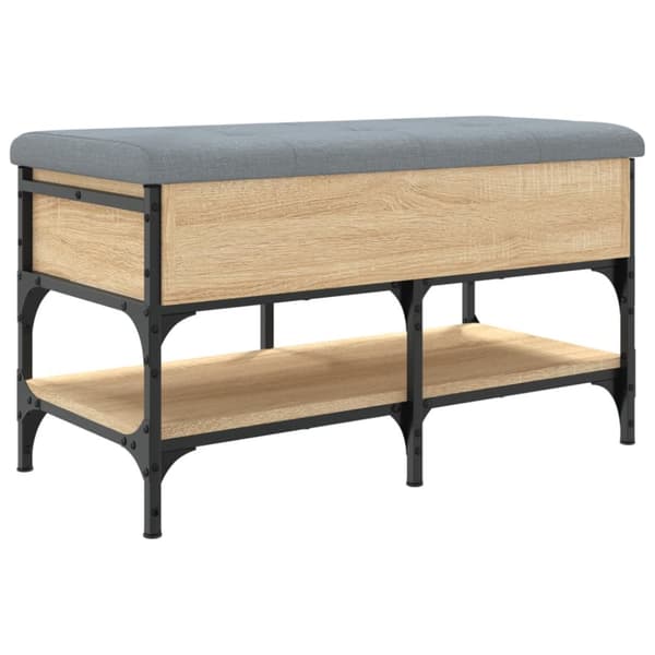 Skobänk sonoma-ek 82x42x45 cm konstruerat trä