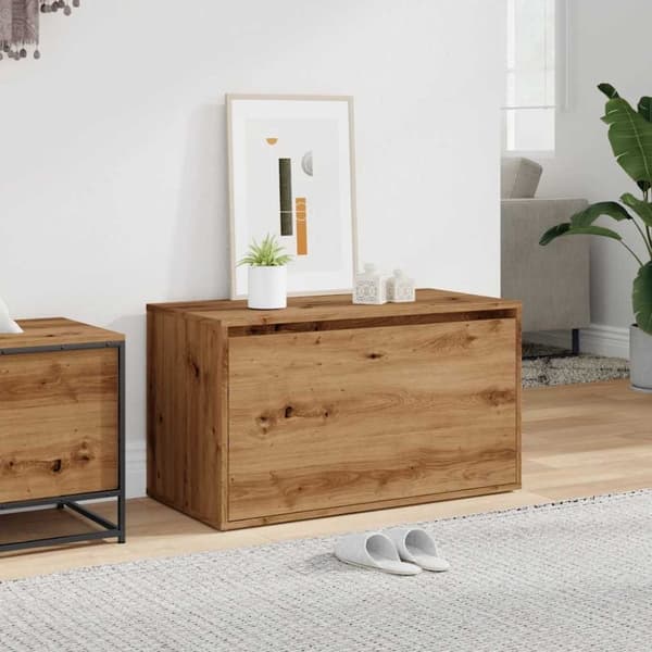 vidaXL Gangbenk 80x40x45 cm artisan eik konstruert tre
