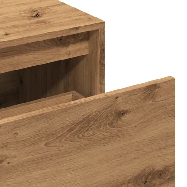 vidaXL Gangbenk 80x40x45 cm artisan eik konstruert tre