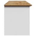 Miniatyrbilde 7 av 10: vidaXL Gangbenk BODO hvit og brun 114x40x45 cm