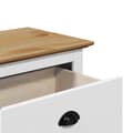 Miniatyrbilde 9 av 10: vidaXL Gangbenk BODO hvit og brun 114x40x45 cm