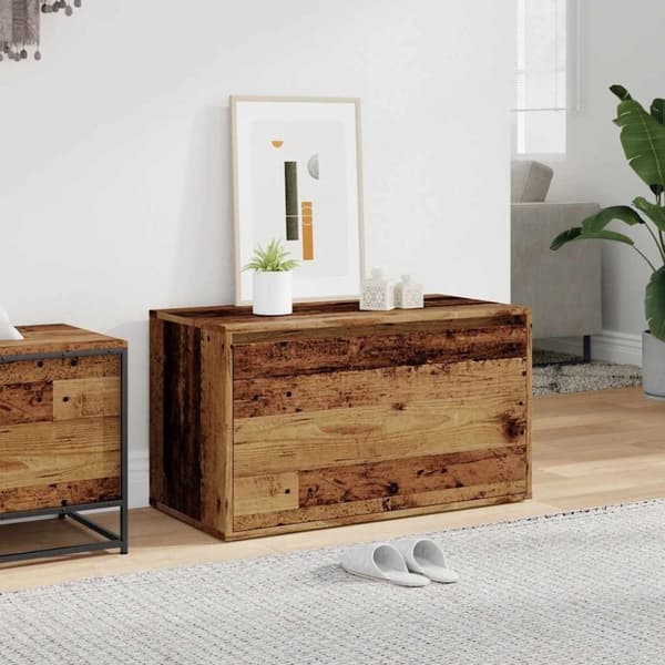 vidaXL Eteisen penkki 80x40x45 cm vanhaa puuta lastulevy