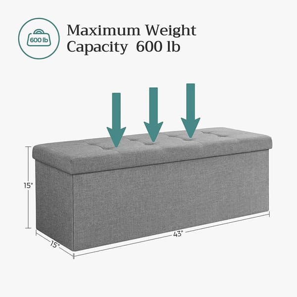 Förvaringslåda med 2 invändiga fack - L110 cm
