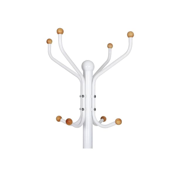 Frakke rack - robust - metal - 182 cm - hvid