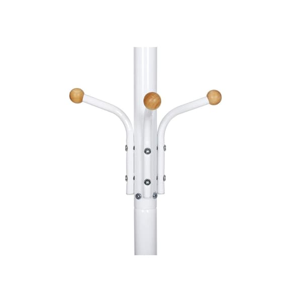 Frakke rack - robust - metal - 182 cm - hvid