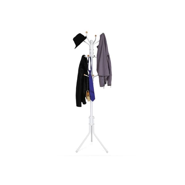 Frakke rack - robust - metal - 182 cm - hvid