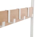 Miniatyrbillede 5 af 7: Frakke rack - sko rack med bænk - industriel - hvid/naturel