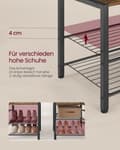 Miniatyrbild 6 av 7: Kappa rack-med sko bankchipbrädan-vintage brun-sinkwek