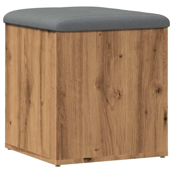 vidaXL Oppbevaringsbenk artisan eik 42x42x45 cm konstruert tre