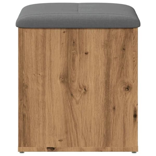 vidaXL Oppbevaringsbenk artisan eik 42x42x45 cm konstruert tre