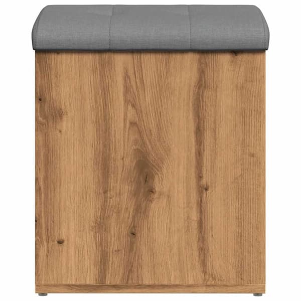 vidaXL Oppbevaringsbenk artisan eik 42x42x45 cm konstruert tre