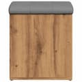 Miniatyrbilde 5 av 11: vidaXL Oppbevaringsbenk artisan eik 42x42x45 cm konstruert tre