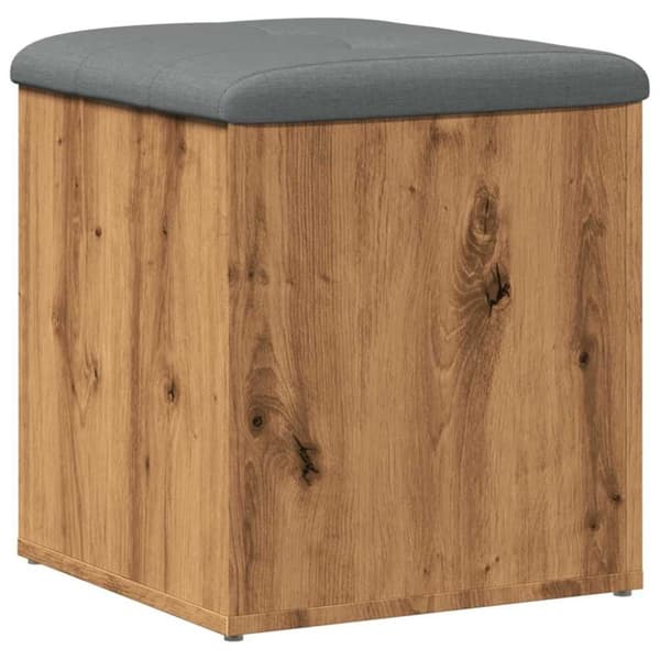 vidaXL Oppbevaringsbenk artisan eik 42x42x45 cm konstruert tre