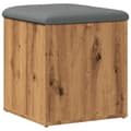 Miniatyrbilde 6 av 11: vidaXL Oppbevaringsbenk artisan eik 42x42x45 cm konstruert tre