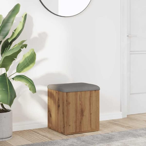 vidaXL Oppbevaringsbenk artisan eik 42x42x45 cm konstruert tre