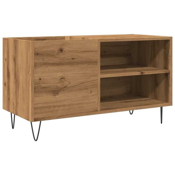 vidaXL LP-levyjen säilytyskaappi artesaani tammi 84,5x38x48 cm puu