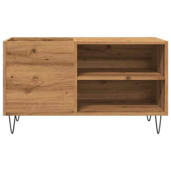 vidaXL LP-levyjen säilytyskaappi artesaani tammi 84,5x38x48 cm puu