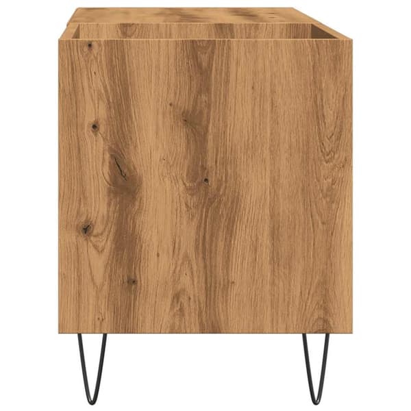 vidaXL LP-levyjen säilytyskaappi artesaani tammi 84,5x38x48 cm puu