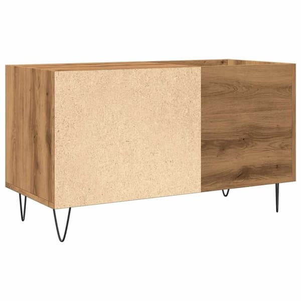 vidaXL LP-levyjen säilytyskaappi artesaani tammi 84,5x38x48 cm puu