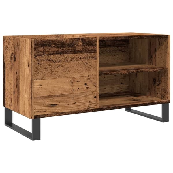 vidaXL vinylskab 84,5x38x48 cm konstrueret træ antikt trælook