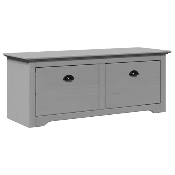 vidaXL Gangbenk BODO grå 114x40x45 cm