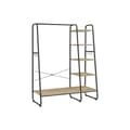 Miniatyrbillede 11 af 11: Coat Rack - 5 niveauer - med skostativ - 6 kroge - tøjstang - Industriel design - 45 x 120 x 160 cm