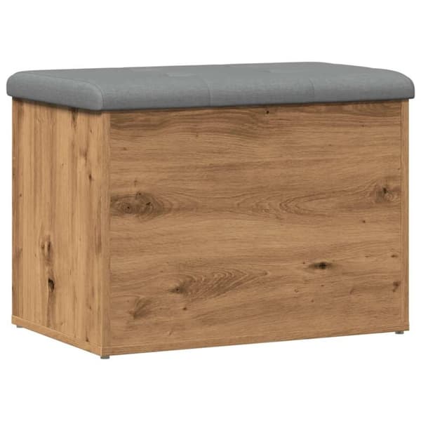vidaXL Oppbevaringsbenk artisan eik 62x42x45 cm konstruert tre