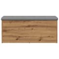Miniatyrbilde 4 av 11: vidaXL Oppbevaringsbenk artisan eik 102x42x45 cm konstruert tre
