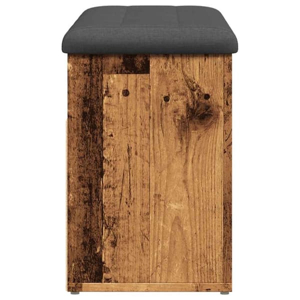 vidaXL skobænk 82x32x45,5 cm konstrueret træ antikt træ