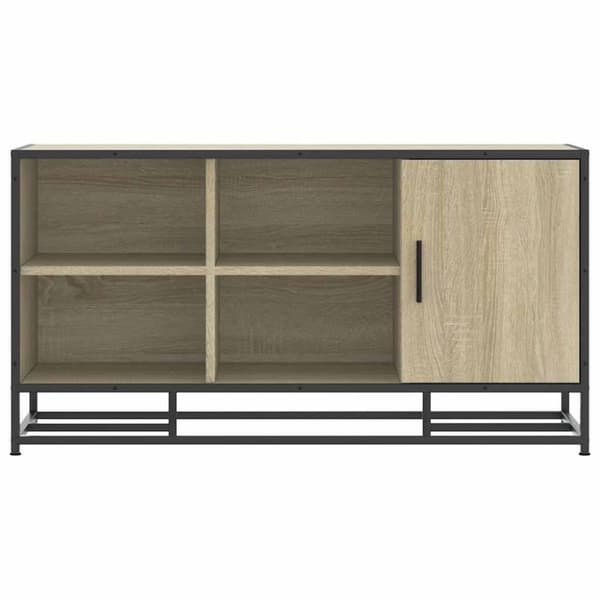 vidaXL Kenkäpenkki sonoma tammi 100x40x53,5 cm suunniteltu puu metalli