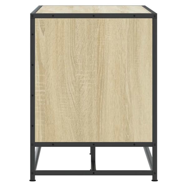 vidaXL Kenkäpenkki sonoma tammi 100x40x53,5 cm suunniteltu puu metalli