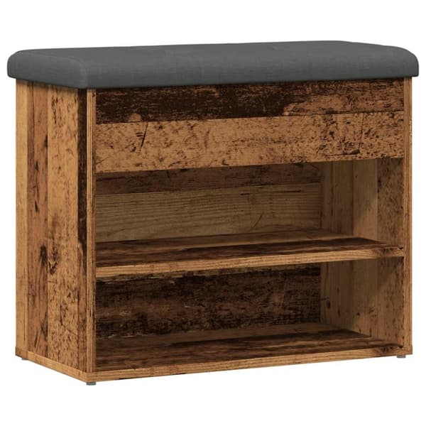 vidaXL Skobenk gammelt tre 62x32x50 cm konstruert tre