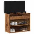 Miniatyrbilde 4 av 11: vidaXL Skobenk gammelt tre 62x32x50 cm konstruert tre