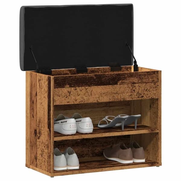 vidaXL Skobenk gammelt tre 62x32x50 cm konstruert tre