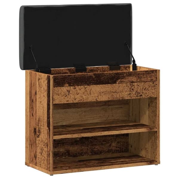 vidaXL Skobenk gammelt tre 62x32x50 cm konstruert tre