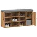 Miniatyrbilde 4 av 11: vidaXL Skohylle artisan eik 102x32x50 cm konstruert tre