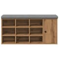 Miniatyrbilde 5 av 11: vidaXL Skohylle artisan eik 102x32x50 cm konstruert tre