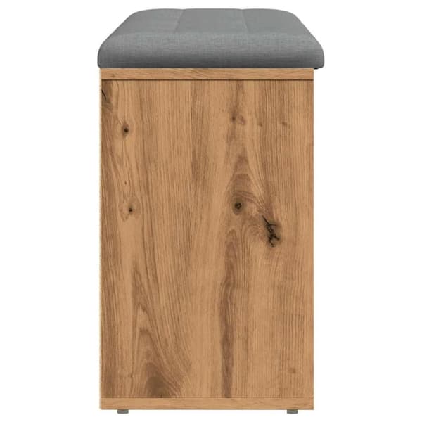 vidaXL Skohylle artisan eik 102x32x50 cm konstruert tre